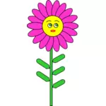 Lila lächelnde Blume