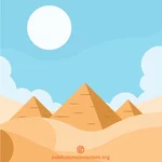 Pyramidit kohteessa Egypti