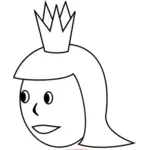 女王的头矢量绘图