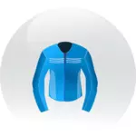 Blau racing Leder Jacke Vektor Clip artt