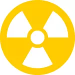 Pictogramă transparentă radioactive