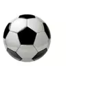 Disegno del pallone da calcio senza ombra vettoriale