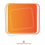 Formă pătrată de culoare portocalie