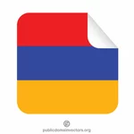 Peeling adesivo Armenia bandiera