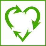 Grön återvinning symbol