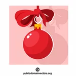 Bola Natal merah