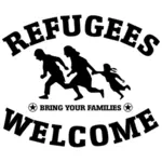 शरणार्थियों का स्वागत करते हैं-अपने परिवारों के ले आओ