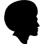 Silhueta masculina afro-americana