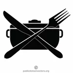 صورة متجهة شعار مطعم