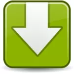 Vektorgrafikk av grønn firkant laste ned ikonet