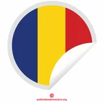 Rumunská vlajka označování nálepkami