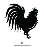 Rooster silhouette clip art