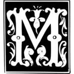 वेक्टर ग्राफ़िक्स के सजावटी अक्षर M