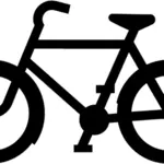 Rowerów znak sylwetka wektor ilustracja