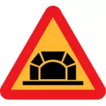 Tunnel routier sign vector clipart