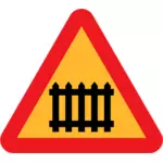 Portão frente sinal vector a ilustração