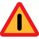 Tehlikelere yol vektör işaret