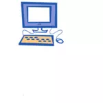 Dibujo vectorial de computadora simple