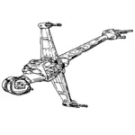 Starfighter खिलौना वेक्टर छवि