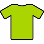 Yeşil t-shirt vektör çizim