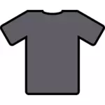 Grå t-shirt vektor image