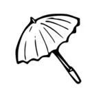 Dessin vectoriel de parapluie