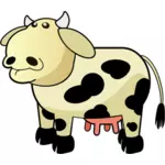 Vektorový obrázek krávy, robustní kreslený