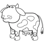البقر الكرتون رسم صورة المتجه