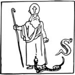 Святой Патрик и змей