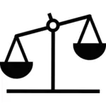 Imagem vetorial de ícone de balanças de pesagem