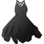 Zwarte jurk vector afbeelding