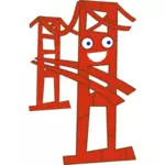 Schattig San Francisco Golden Gate brug vector afbeelding