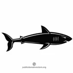 Tubarão silhueta clip arte gráfica