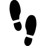 Erkek Ayakkabı ayak izleri vektör grafikleri