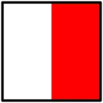 दो-रंग प्रतीक ध्वज