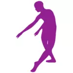 Tancerz fioletowy ilustracja