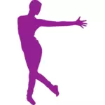 Violette Tänzerin zeichnen