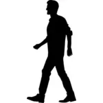 הליכה בתמונה וקטורית גבר