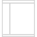 Immagine vettoriale di layout web con 4 finestre