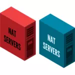 NAT सर्वर वेक्टर छवि