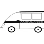 Ambulance van vektorový obrázek