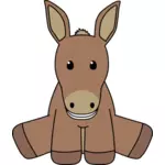 Imagem vetorial de burro de brinquedo