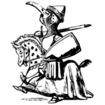 Карикатура рыцаря