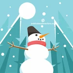 Снеговик мультфильм искусства