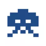 Prostor útočníků pixel art ikona vektorový obrázek