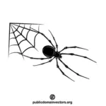 Örümcek ağı vektörü