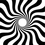 Immagine a spirale bianco e nero