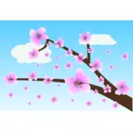 Immagine di vettore del fiore di ciliegia