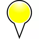 सूचक पीले रंग वेक्टर छवि मैप