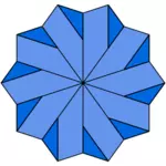 Modrá hvězda vektorový obrázek